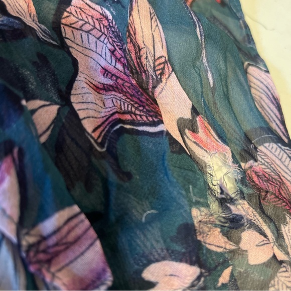 Katie May Chasing Dawn Blue Floral Print Strapless Sweetheart Mini Dress Sz S - Picture 5 of 8